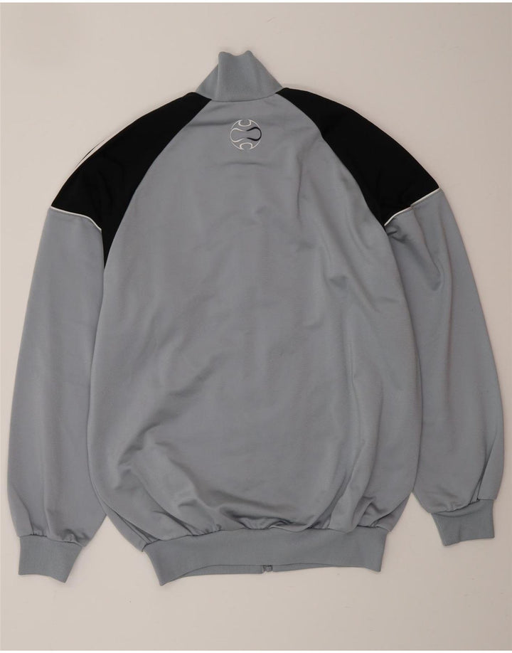 ADIDAS Herren-Trainingsanzug mit lockerer Passform, Top-Jacke, UK 36/38, klein, blau, Farbblock