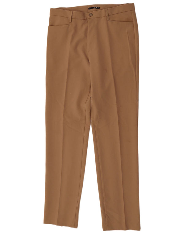 Sisley Damen Slim Freizeithose IT 50 XL W32 L34 Braun Polyester