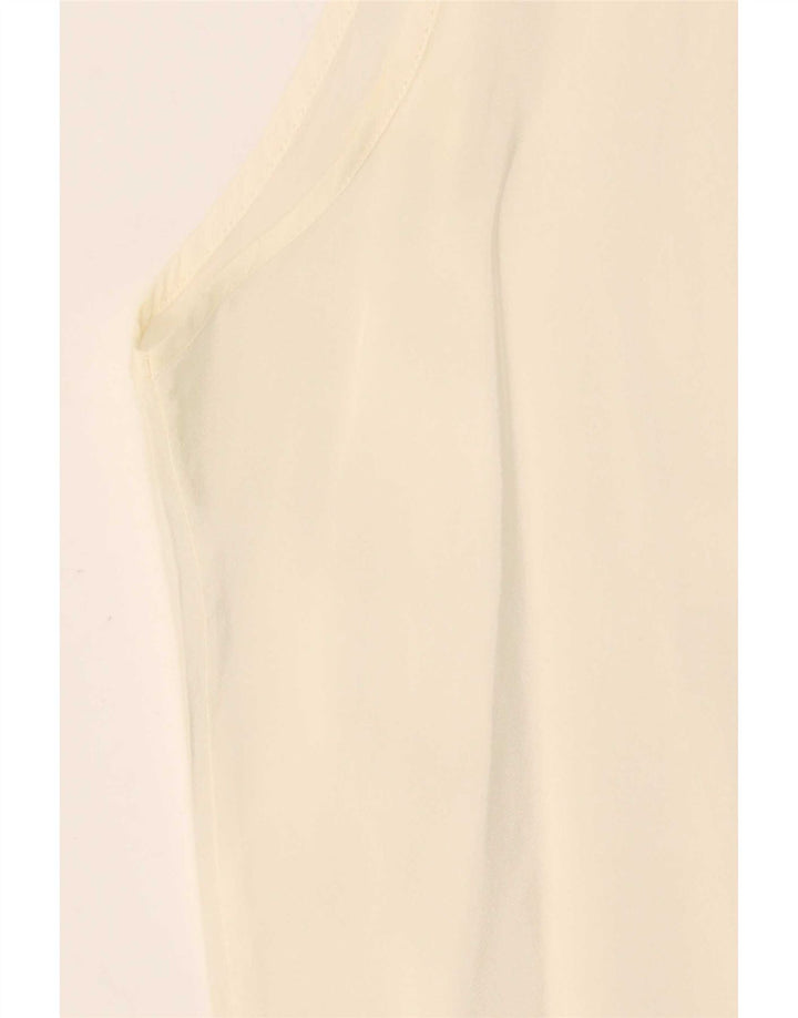 Saint George Ärmelloses Damen-Blusenoberteil UK 12 Medium Off White
