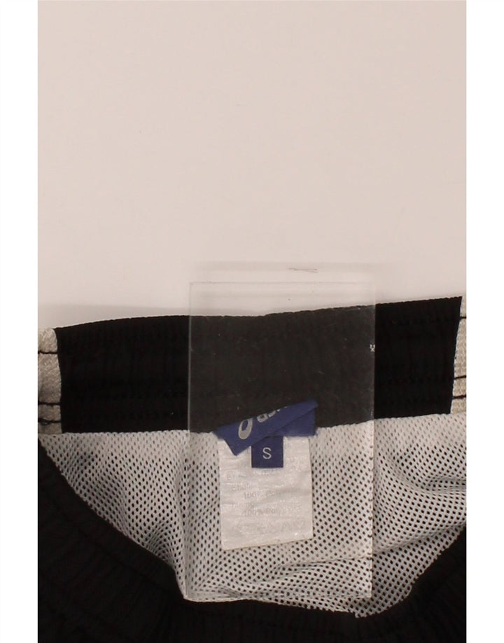 ASICS Womens Sport Shorts UK 8 Small  Black Colourblock Polyester Vintage Asics and Second-Hand Asics from Messina Hembry 
