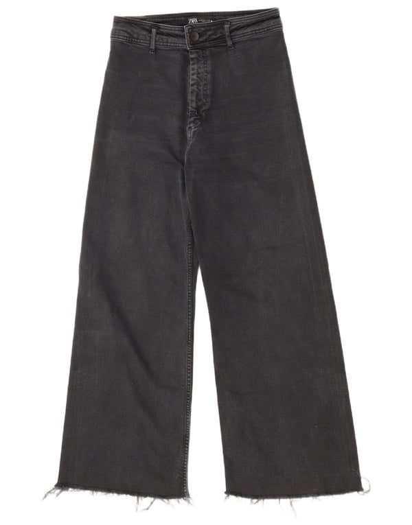 Zara Damen The Marine High Rise Straight Jeans EU 40 Medium W30 L28 Grau
