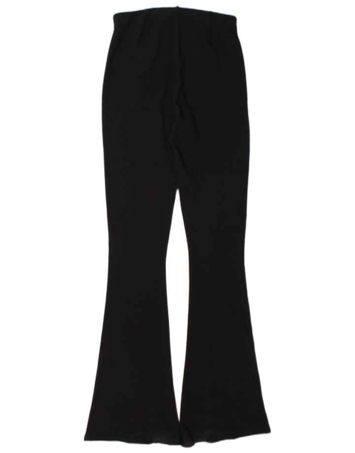 Zara Damen Flare Leggings UK 14 Medium Schwarz Polyester