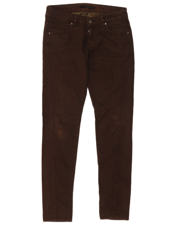 Calvin Klein Damen Skinny Jeans W30 L32 Braune Baumwolle
