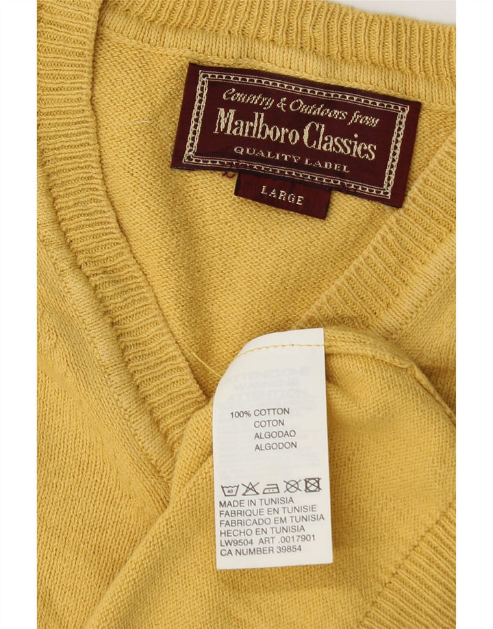 Marlboro Classics Herren-Tanktop aus Baumwolle, groß, Gelb