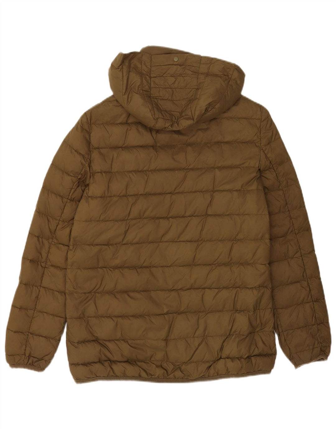 Zara Damen-Jacke mit Kapuze, gepolstert, UK 10, Größe S, Khaki, Polyester