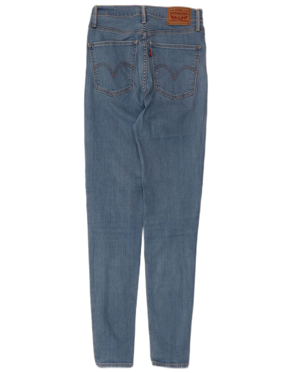 Levi's Damen Mile High Super Skinny Jeans W27 L29 Blaue Baumwolle