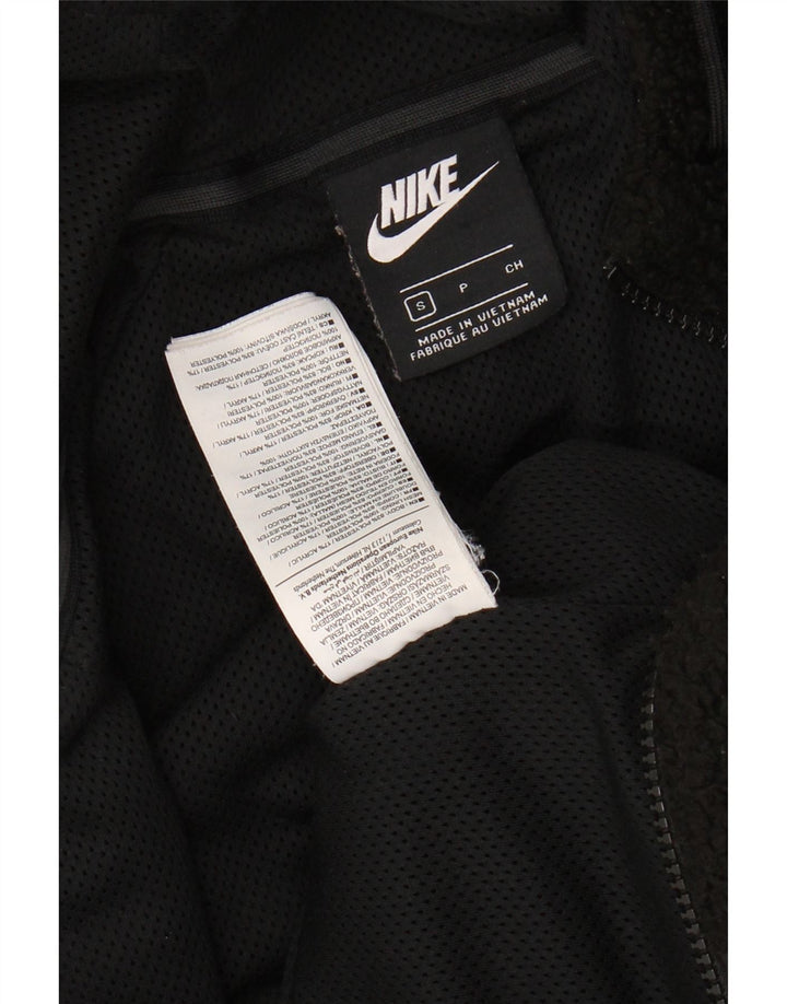 Nike Herren Kapuzen-Fleecejacke UK 36 Small Schwarz Polyester