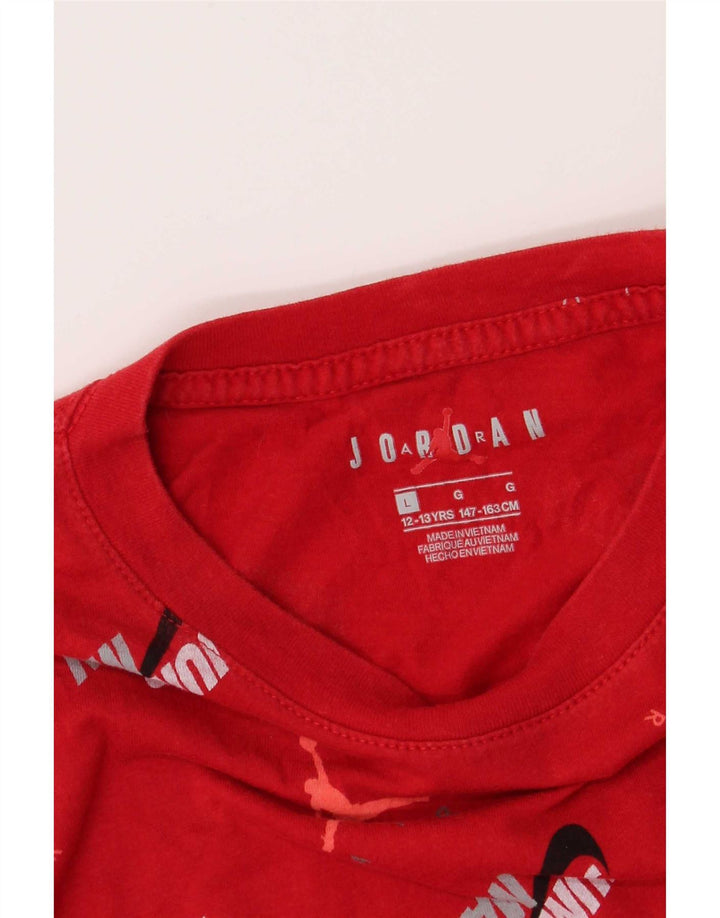 Jordan Jungen T-Shirt mit normaler Grafik, 12–13 Jahre, Größe L, Rot