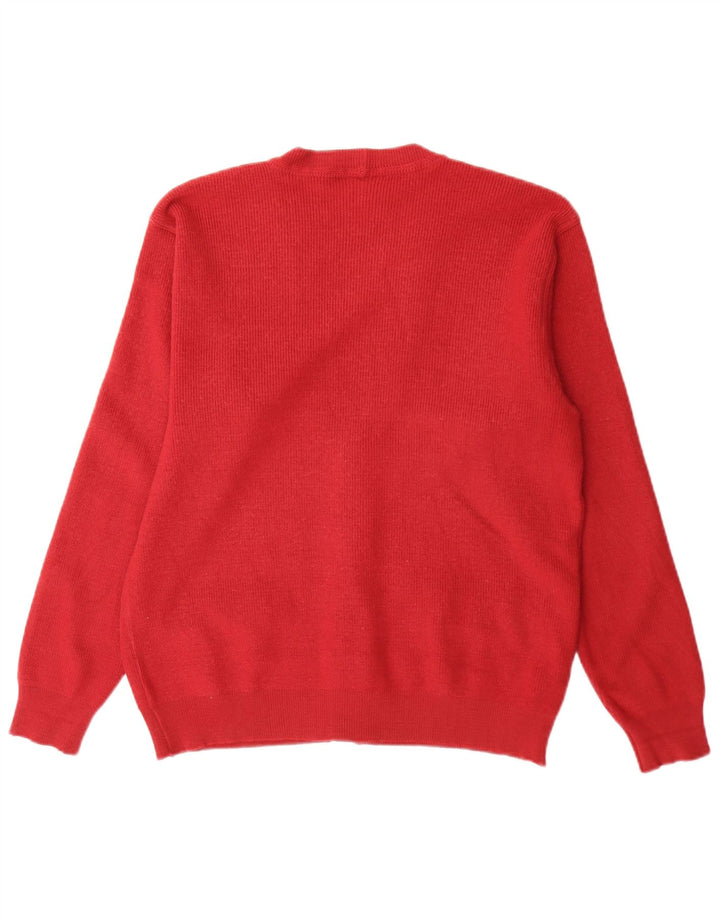 Navigare Herren-Cardigan-Pullover Mittelrot