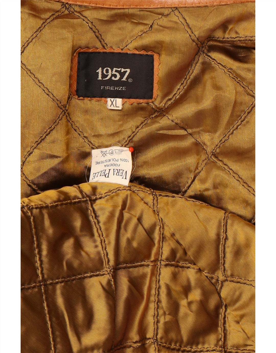 Vintage Herren Lederjacke UK 42 XL Braunes Leder