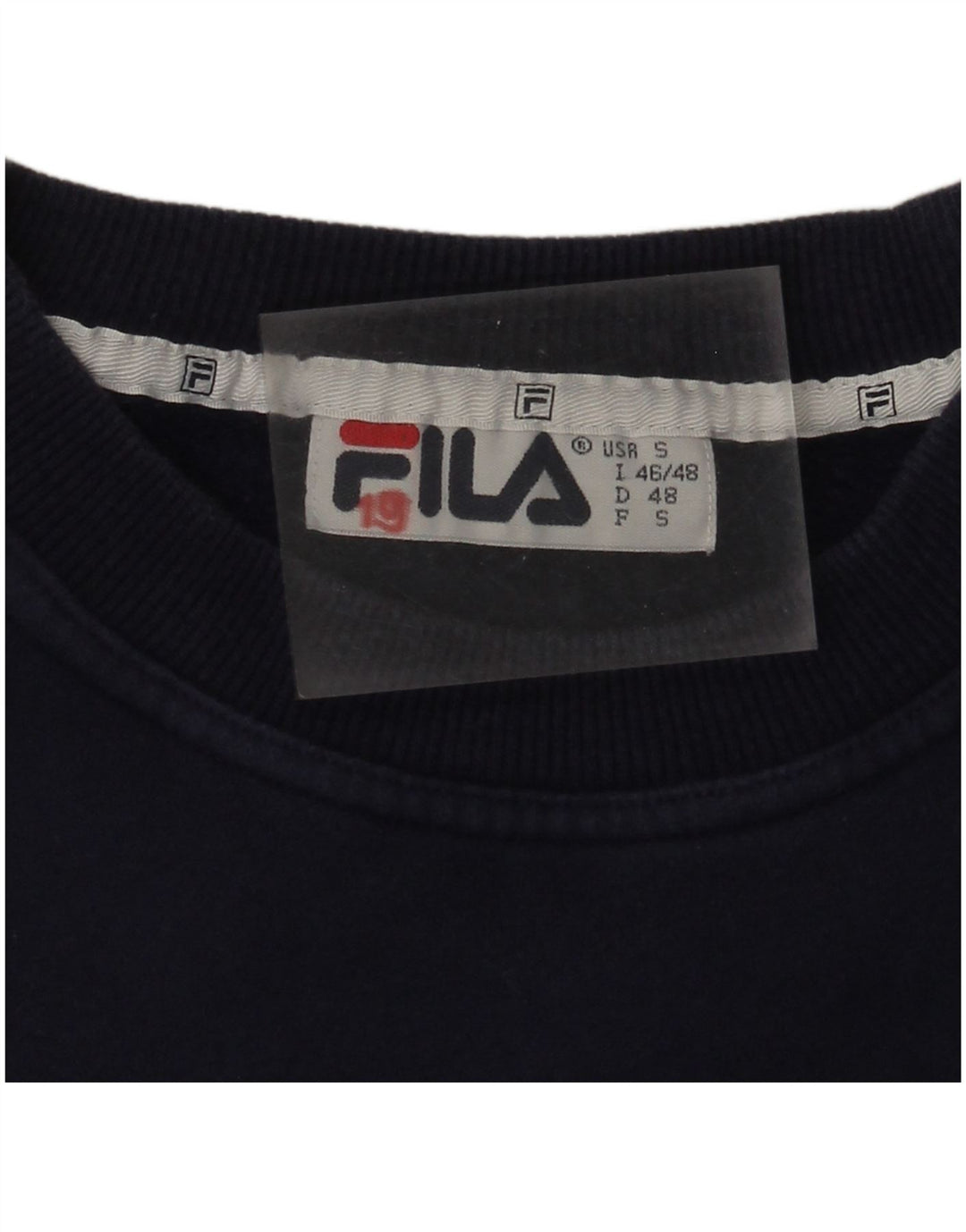 Fila Herren Grafik-Sweatshirt-Pullover IT 46/48 Small Marineblau Farbblock