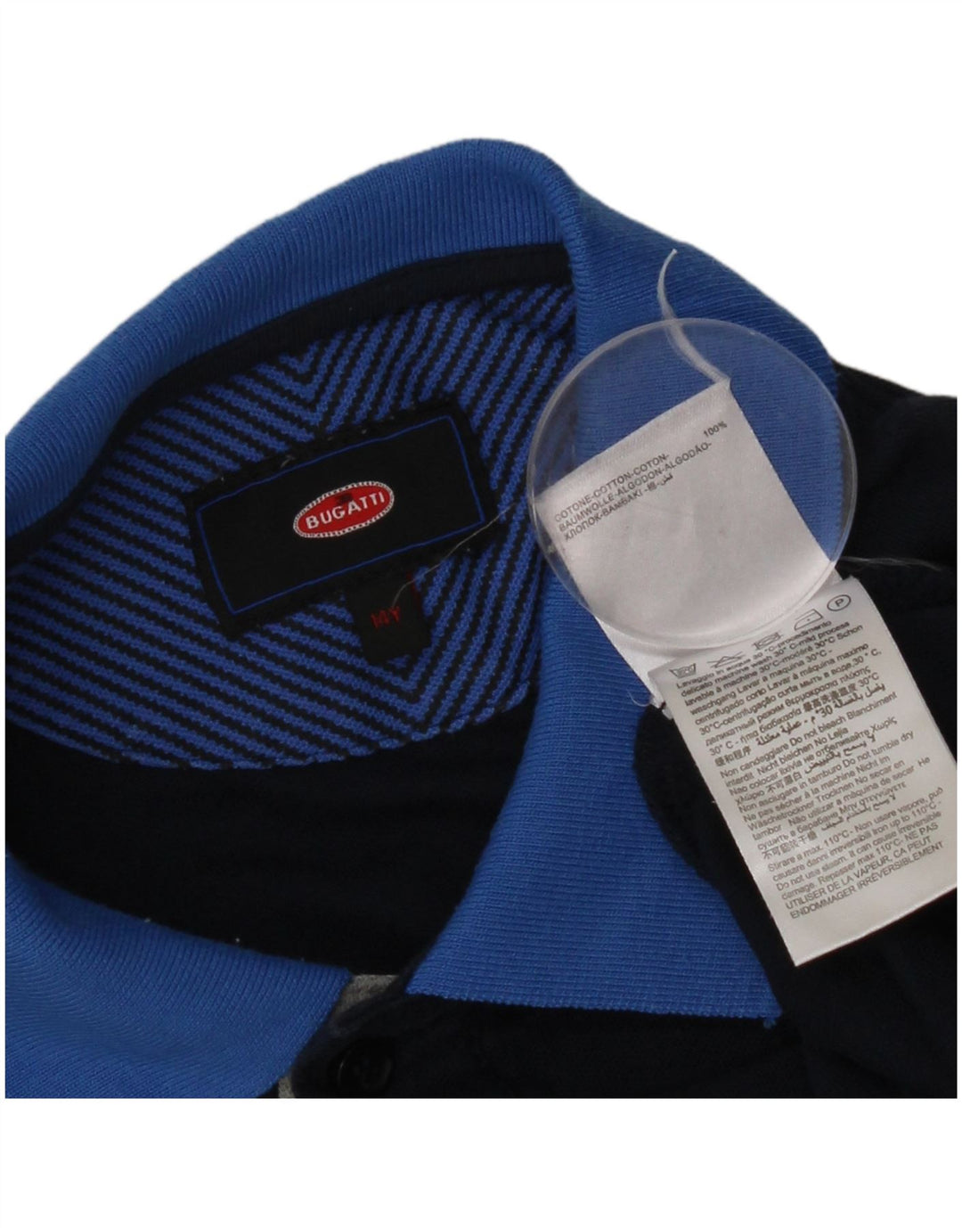 Bugatti Poloshirt für Jungen, 13–14 Jahre, marineblaue Baumwolle