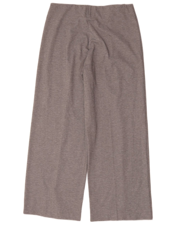 Marks & Spencer Damen-Freizeithose mit weitem Bein, UK 14, Größe L W32 L30, Grau