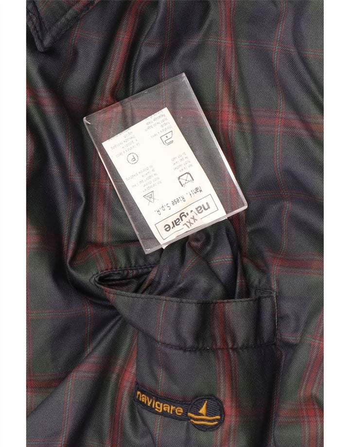 NAVIGARE Herren Wendejacke UK 44 2XL Marineblaue Wolle