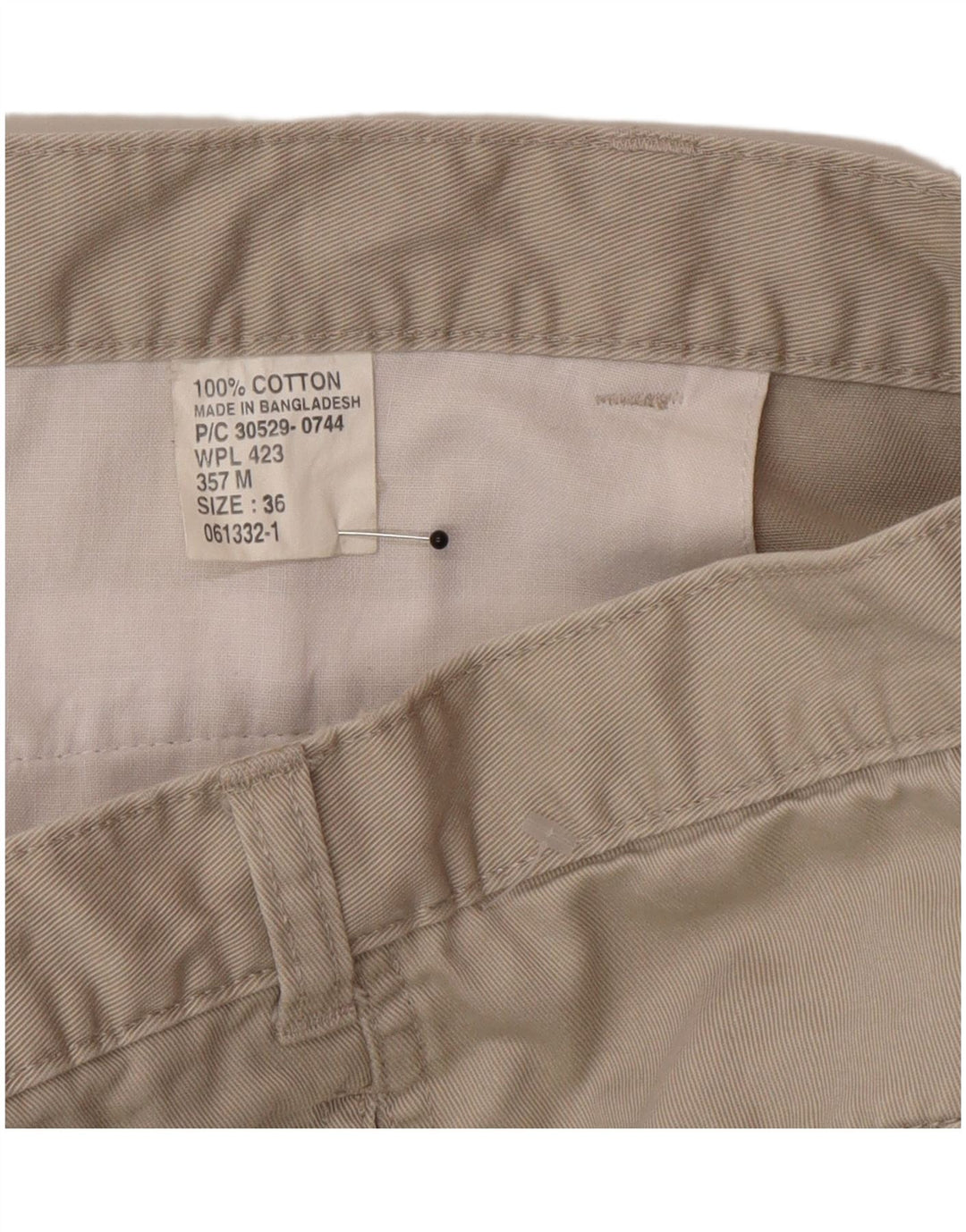 Dockers Herren Pegged Chino Shorts W36 Large Beige Baumwolle