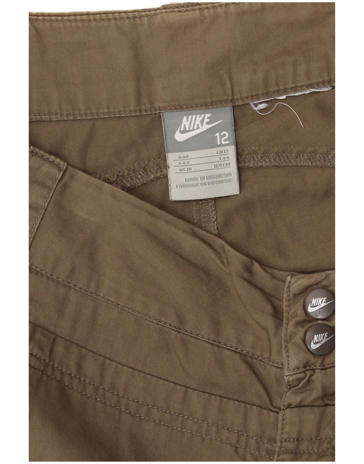 Nike Damen Bermudashorts UK 12 Medium W30 L12 Khaki