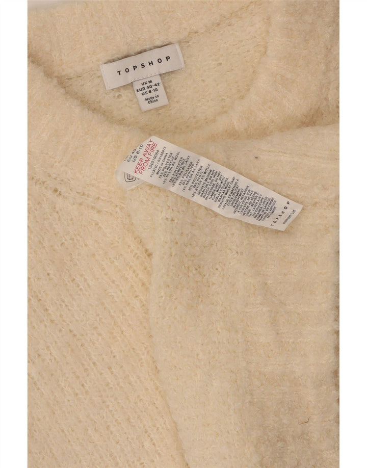 Topshop Damen Tanktop UK 14 Medium Beige Polyester