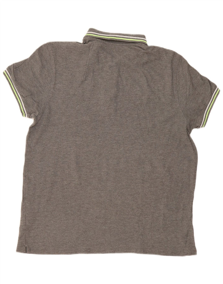 Lotto Herren Poloshirt 2XL Grau Baumwolle