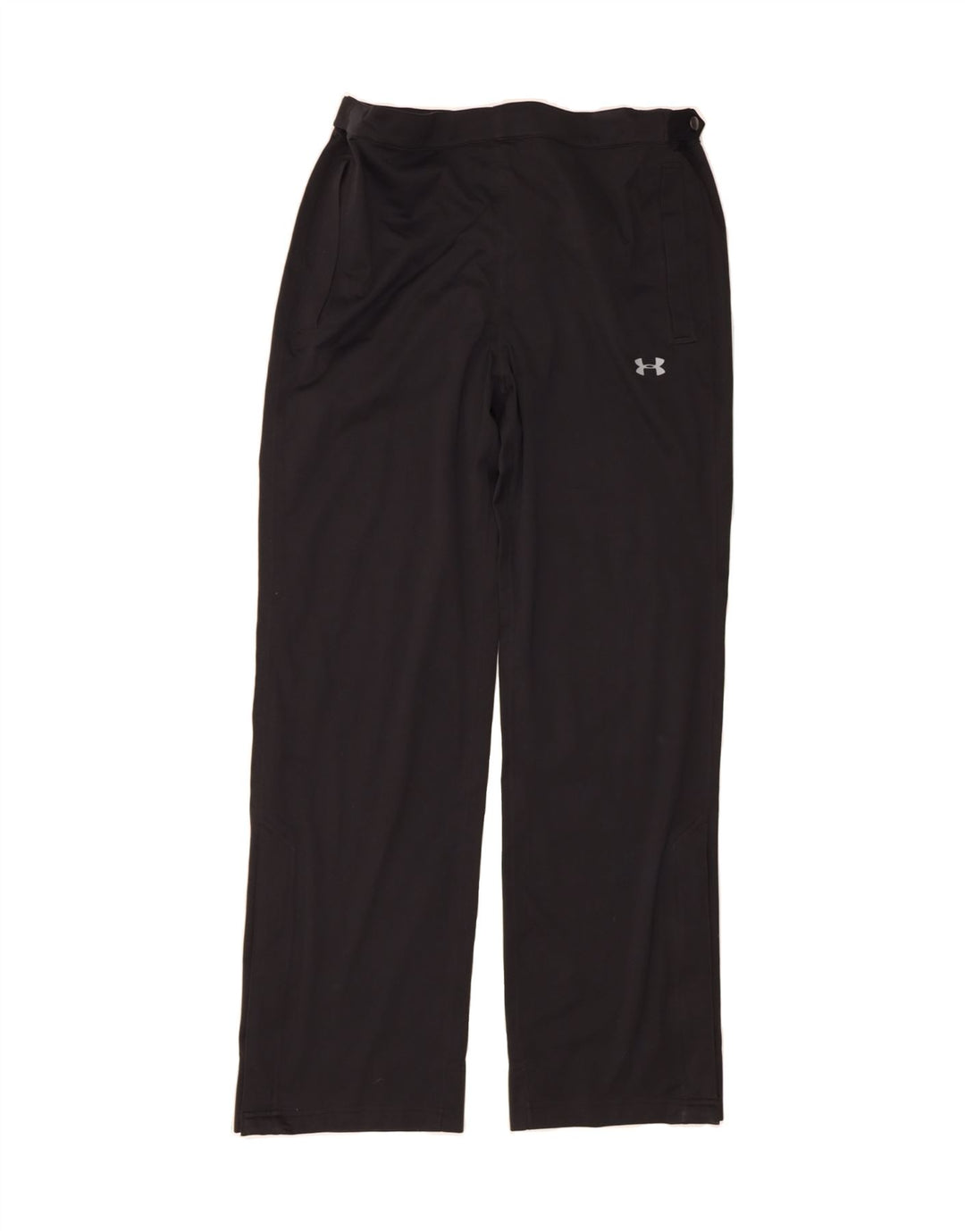 UNDER ARMOUR Womens Straight Casual Trousers Large W32 L32 Black Polyester Vintage Under Armour and Second-Hand Under Armour from Messina Hembry 