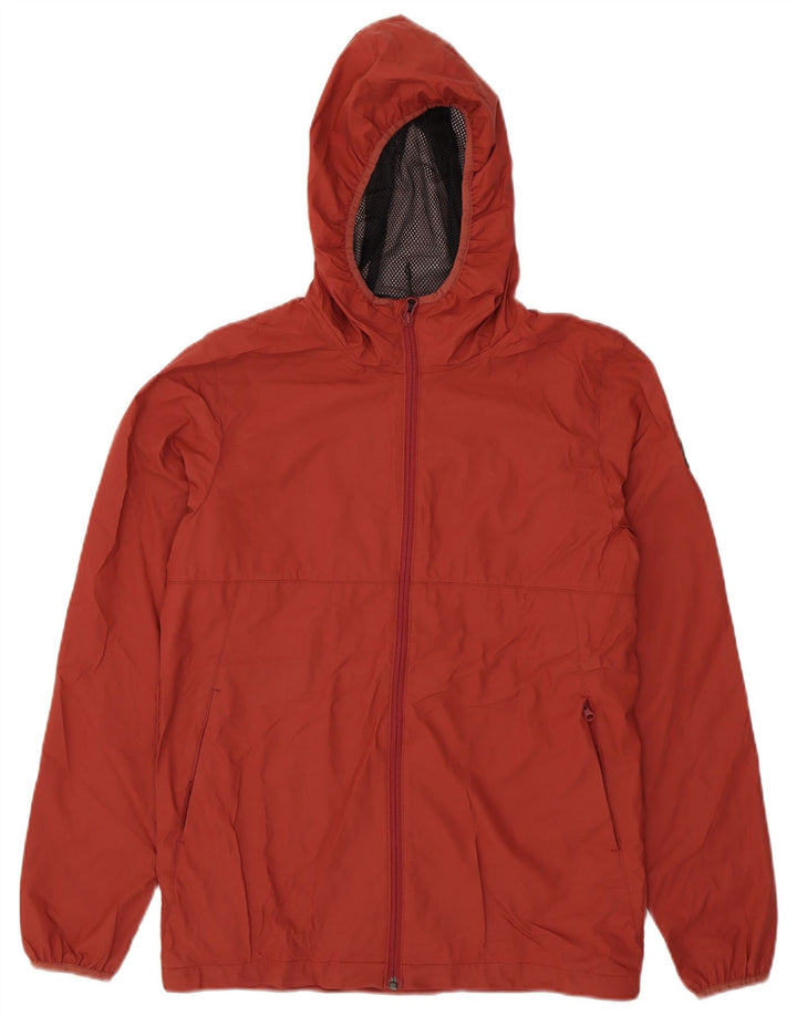 Quiksilver Herren-Regenjacke mit Kapuze, reguläre Passform, UK 36, XS, Rot, Polyester