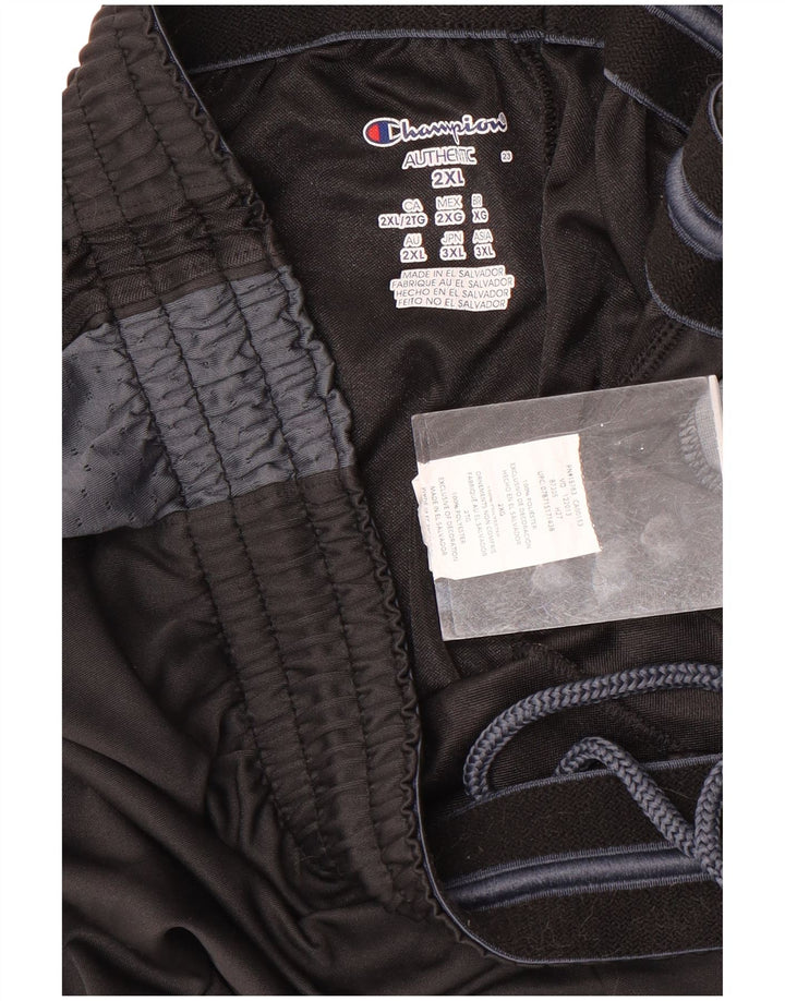 Champion Herren Sportshorts 2XL Schwarz Colourblock Polyester