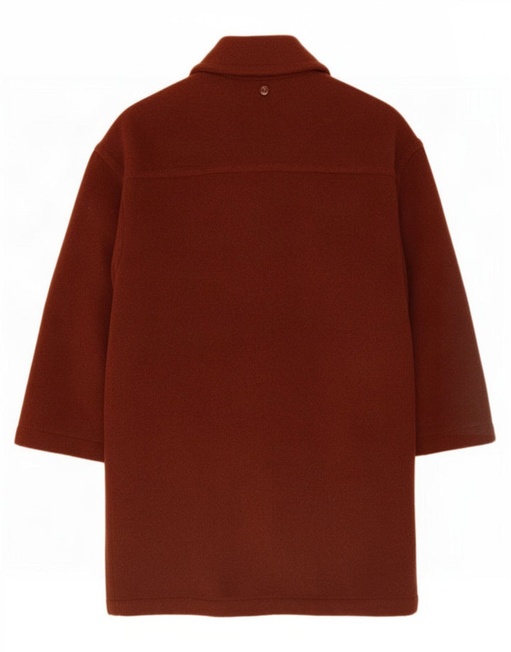 Übergroßer Dufflecoat für Damen von Superior, US 3 XS, braune Wolle