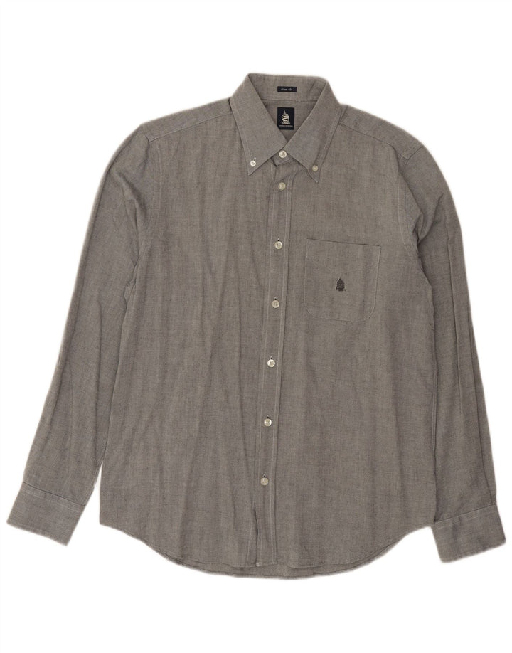 Marina Yachting Herren Slim Fit Hemd Größe 40 Mittelgrau