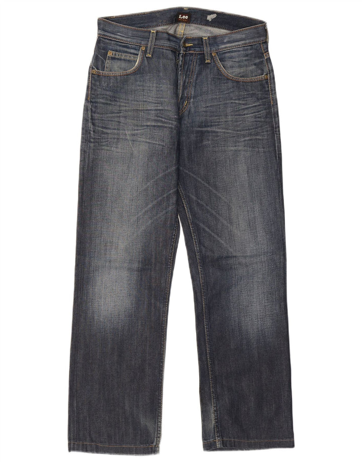 Lee Herren Seattle Straight Jeans W31 L30 Blaue Baumwolle