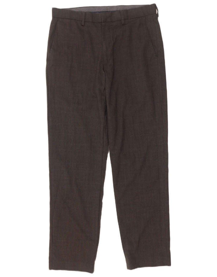 Marks & Spencer Herren-Anzughose in normaler Passform, W32, L31, graue Wolle