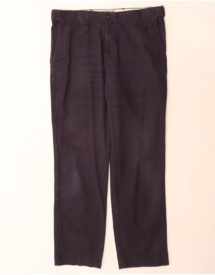 Marks & Spencer Herren-Chinohose, normal, W36, L31, Marineblau, Baumwolle
