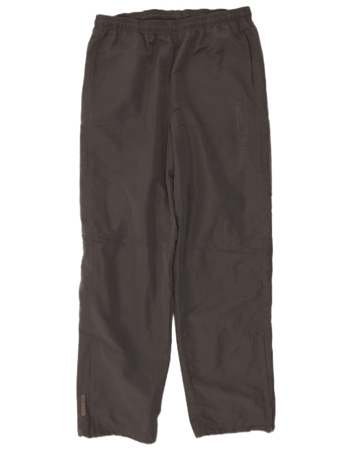 REEBOK Herren-Trainingshose aus mittelgrauem Polyester
