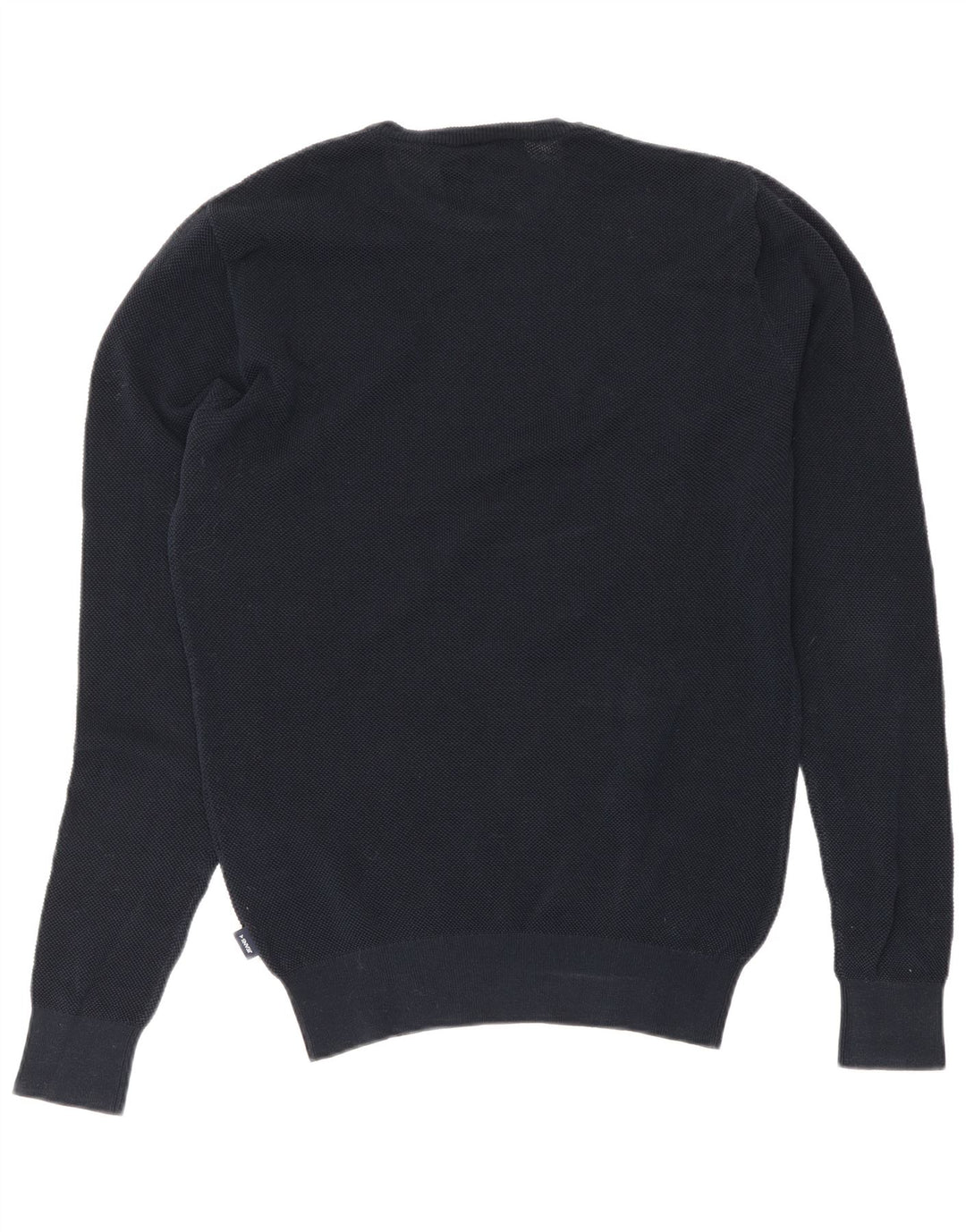 Armani Jeans Herren-Pullover mit Rundhalsausschnitt, mittlere marineblaue Baumwolle