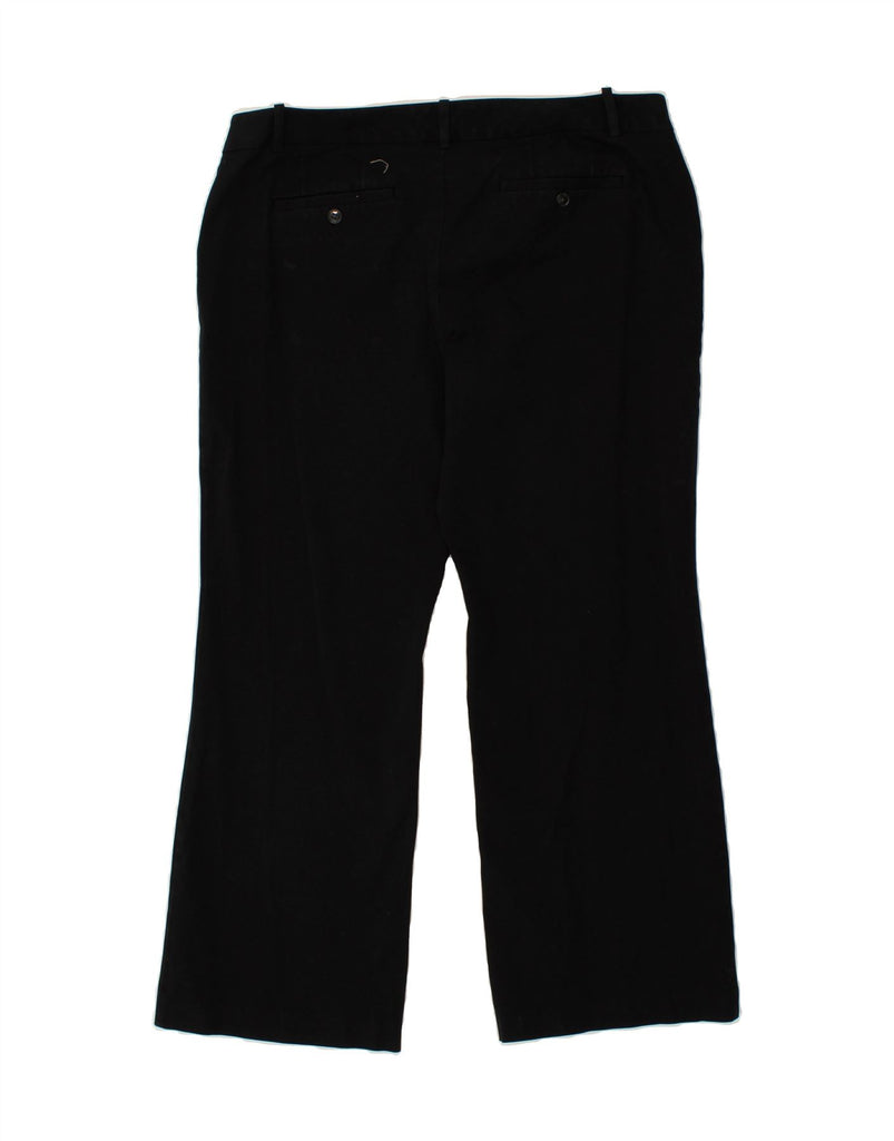 EDDIE BAUER Womens Bootcut Casual Trousers US 18 2XL W38 L28 Black Cotton | Vintage Eddie Bauer | Thrift | Second-Hand Eddie Bauer | Used Clothing | Messina Hembry 