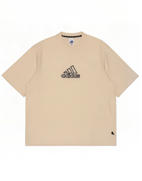 Adidas Herren Grafik T-Shirt Top UK 48/50 XL Weiße Baumwolle