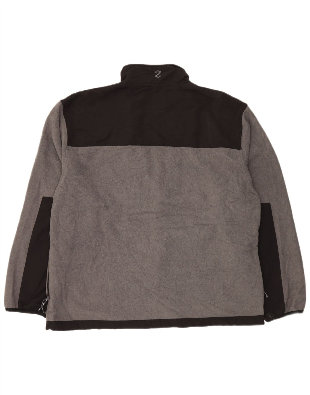 IZOD Herren Fleecejacke UK 44 2XL Graues Colourblock-Polyester