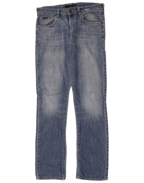 Calvin Klein Damen Distressed Slim Jeans W32 L33 Blau