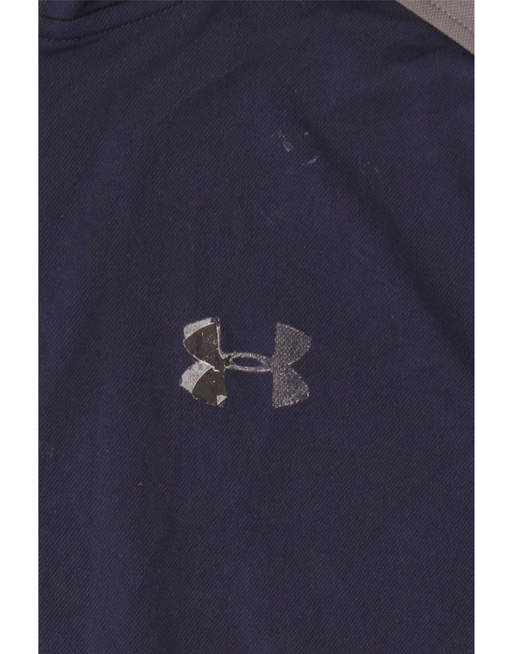 Under Armour Herren Heat Gear Trainingsanzug Top Jacke Small Marineblau
