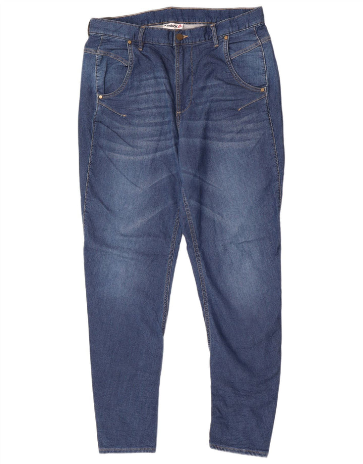 Reebok Damen Skinny Jeans W30 L29 Blaue Baumwolle