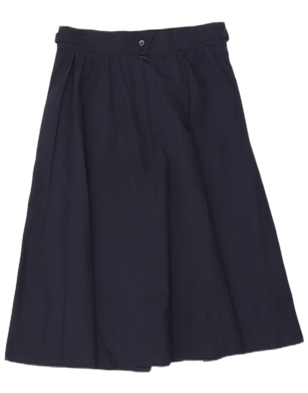 Vintage Womens A-Line Skirt IT 42 Medium W29 Navy Blue Polyester