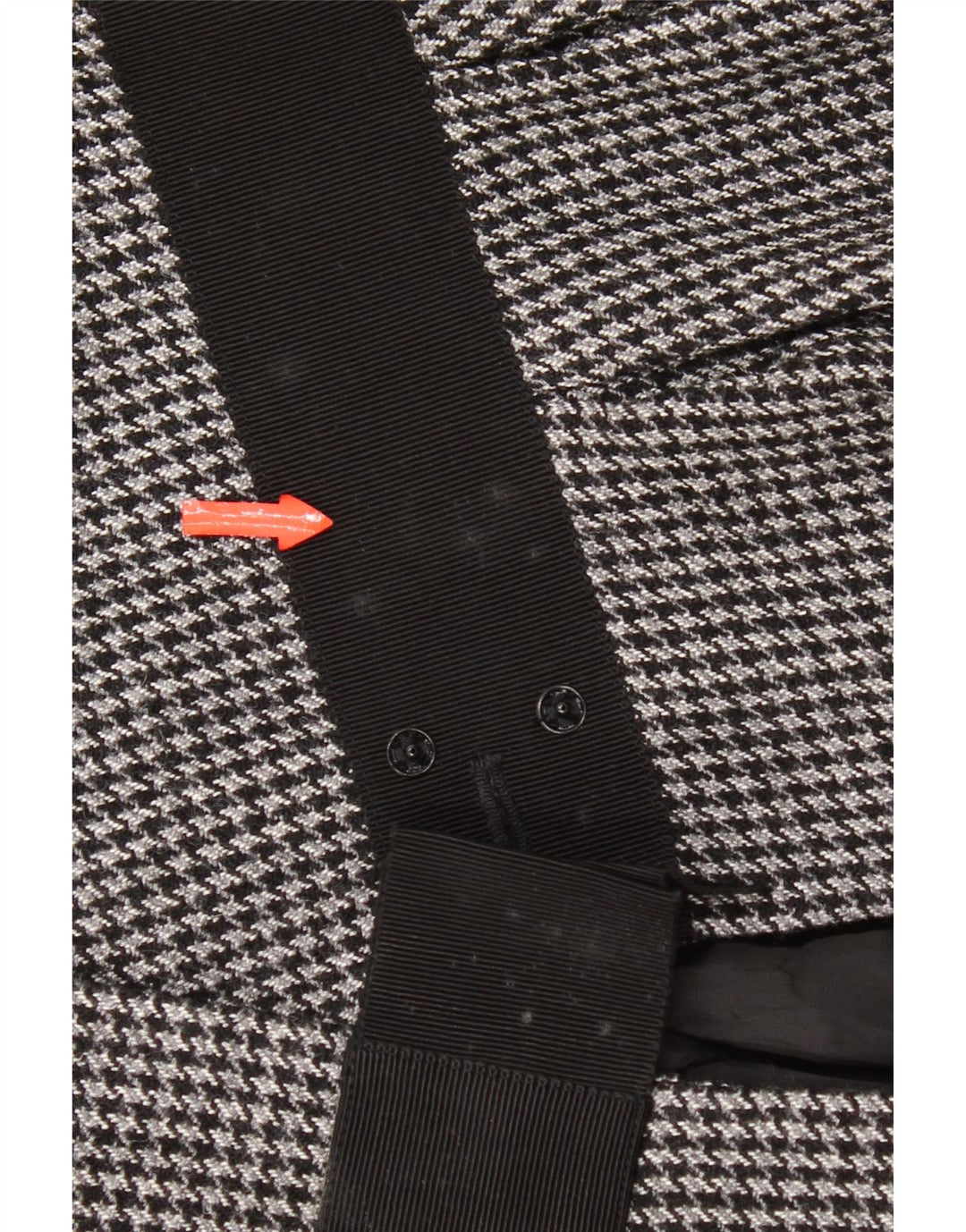 Max & Co. Crop 2-Knopf-Blazer für Damen, UK 14, Mittelgrau mit Hahnentrittmuster