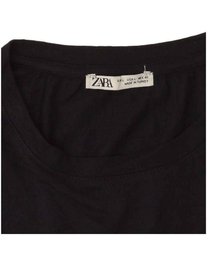 Zara Herren T-Shirt Top Large Marineblau