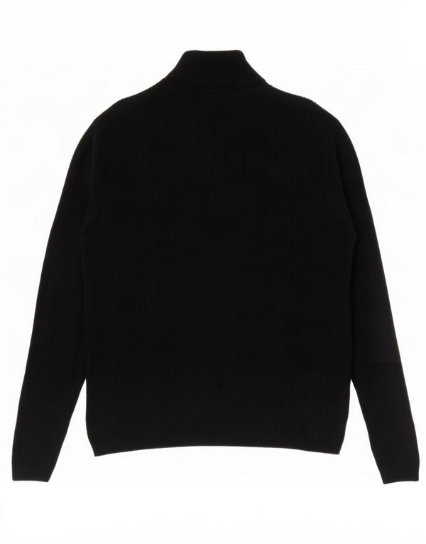 Marks & Spencer Rollkragenpullover für Damen, UK 12, mittlere schwarze Viskose