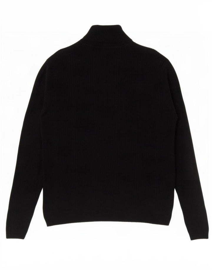 Marks & Spencer Rollkragenpullover für Damen, UK 12, mittlere schwarze Viskose