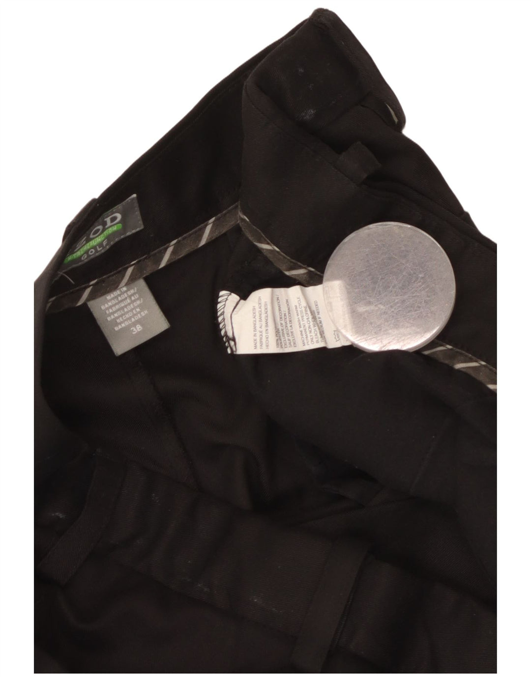 Izod Herren Chinoshorts W38 XL Schwarz Polyester