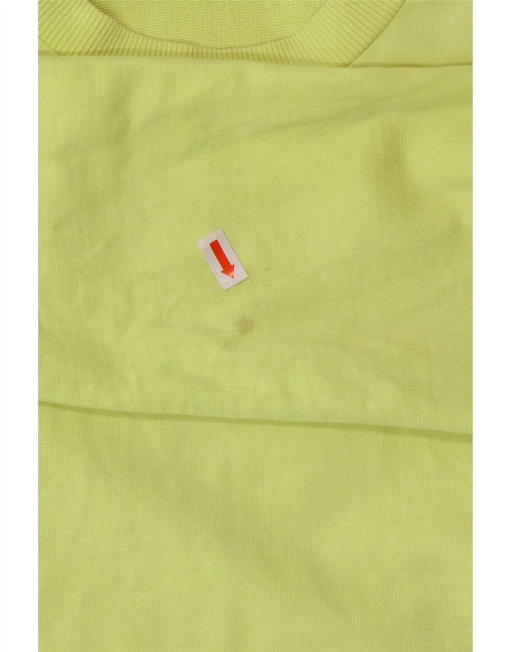 FREDDY Damen Top Langarm UK 8 Small Gelb Baumwolle