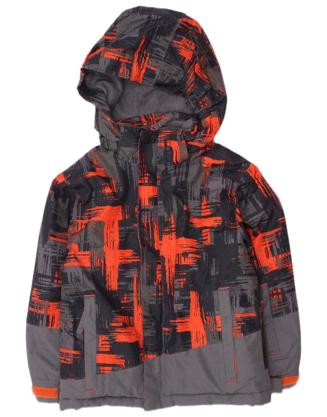 Mountain Warehouse Jungen-Windjacke mit Kapuze, 3–4 Jahre, grau kariert