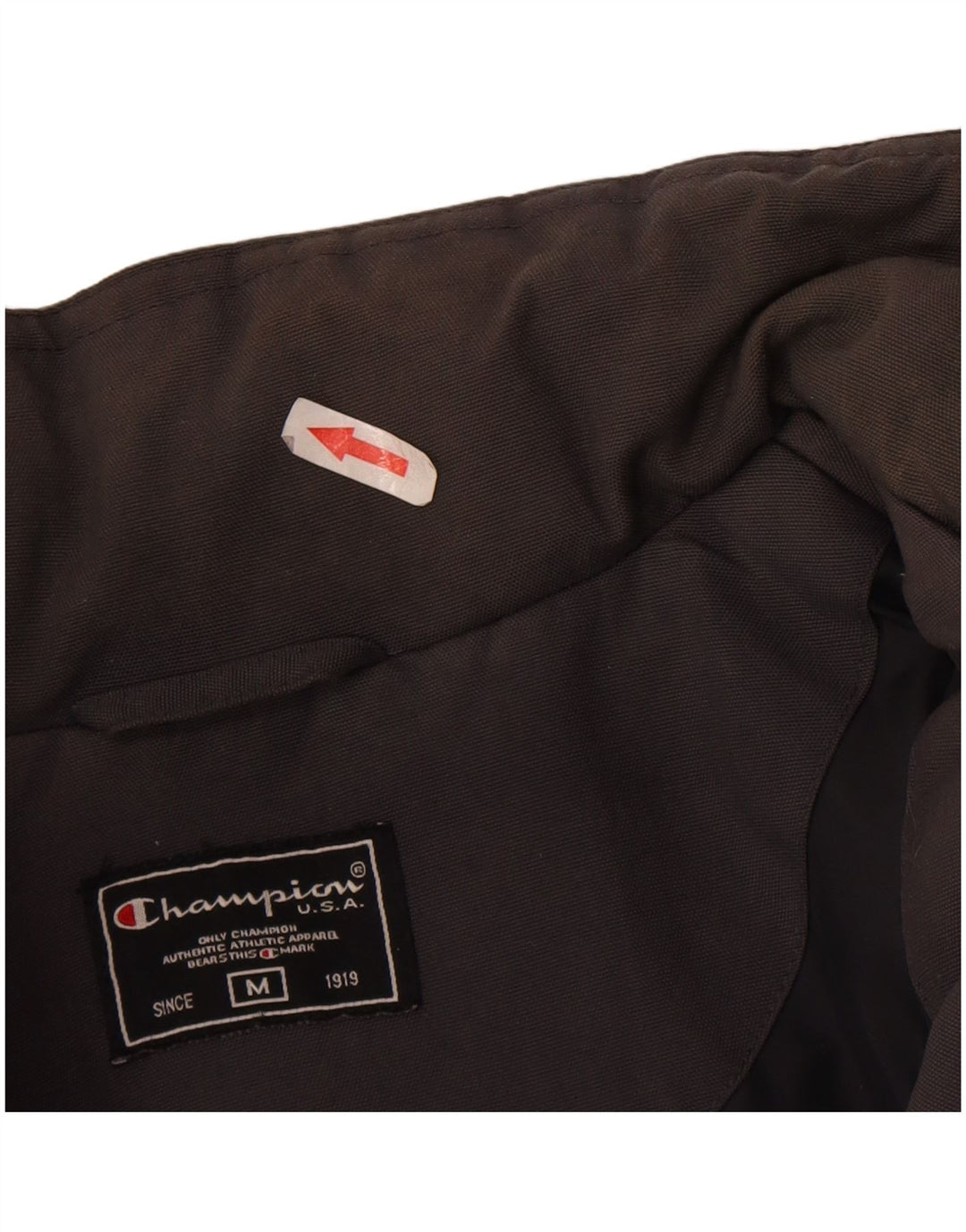 Champion gepolsterter Herrenmantel UK 38 Mittelschwarzes Nylon