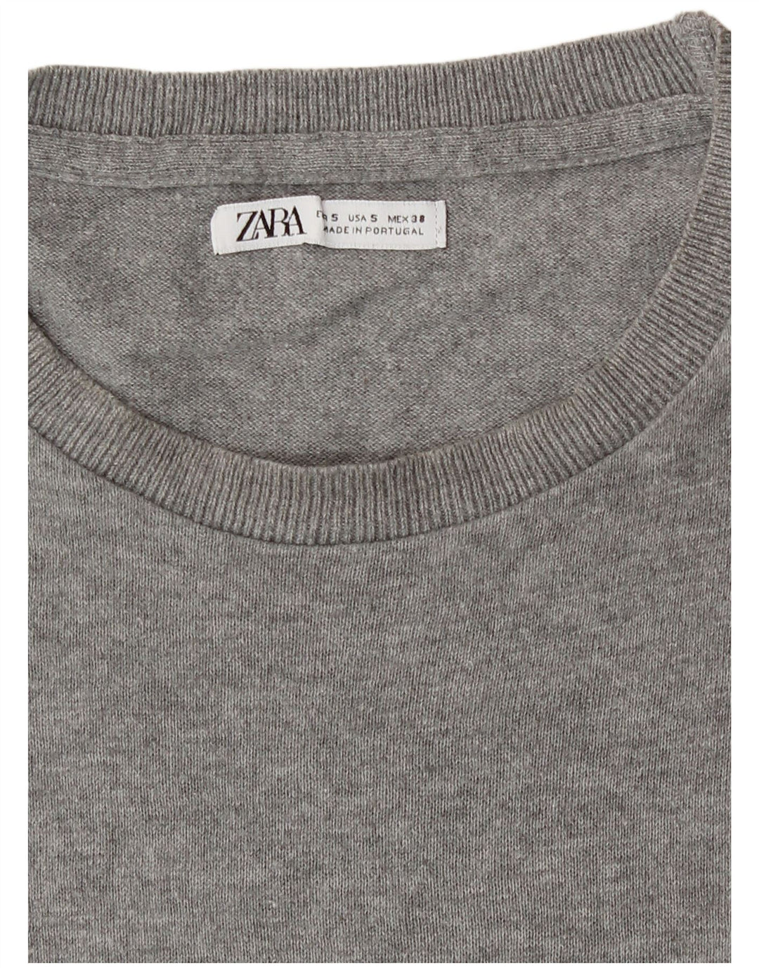Zara Herren T-Shirt Top Small Grau