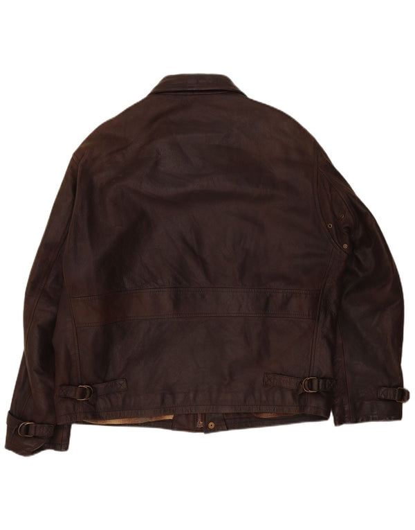 Vintage Herren Lederjacke UK 42 XL Braun