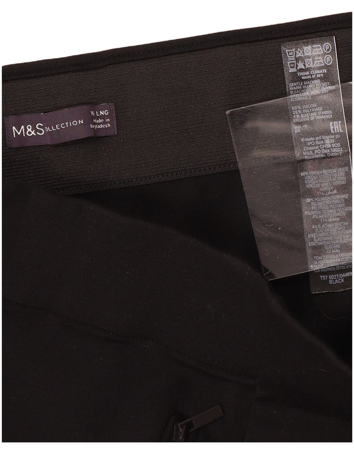 MARKS & SPENCER Damen Skinny Freizeithose UK 16 Large W34 L30 Schwarz